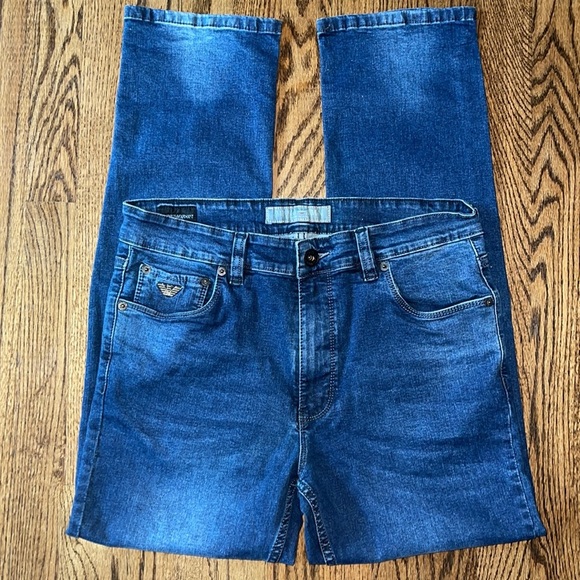 Emporio Armani Dark Wash Jeans Size 34 - Picture 10 of 15